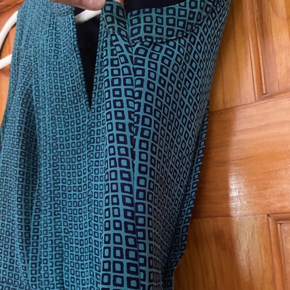 Chiffon geometric print Halogen dress - Picture 6 of 7